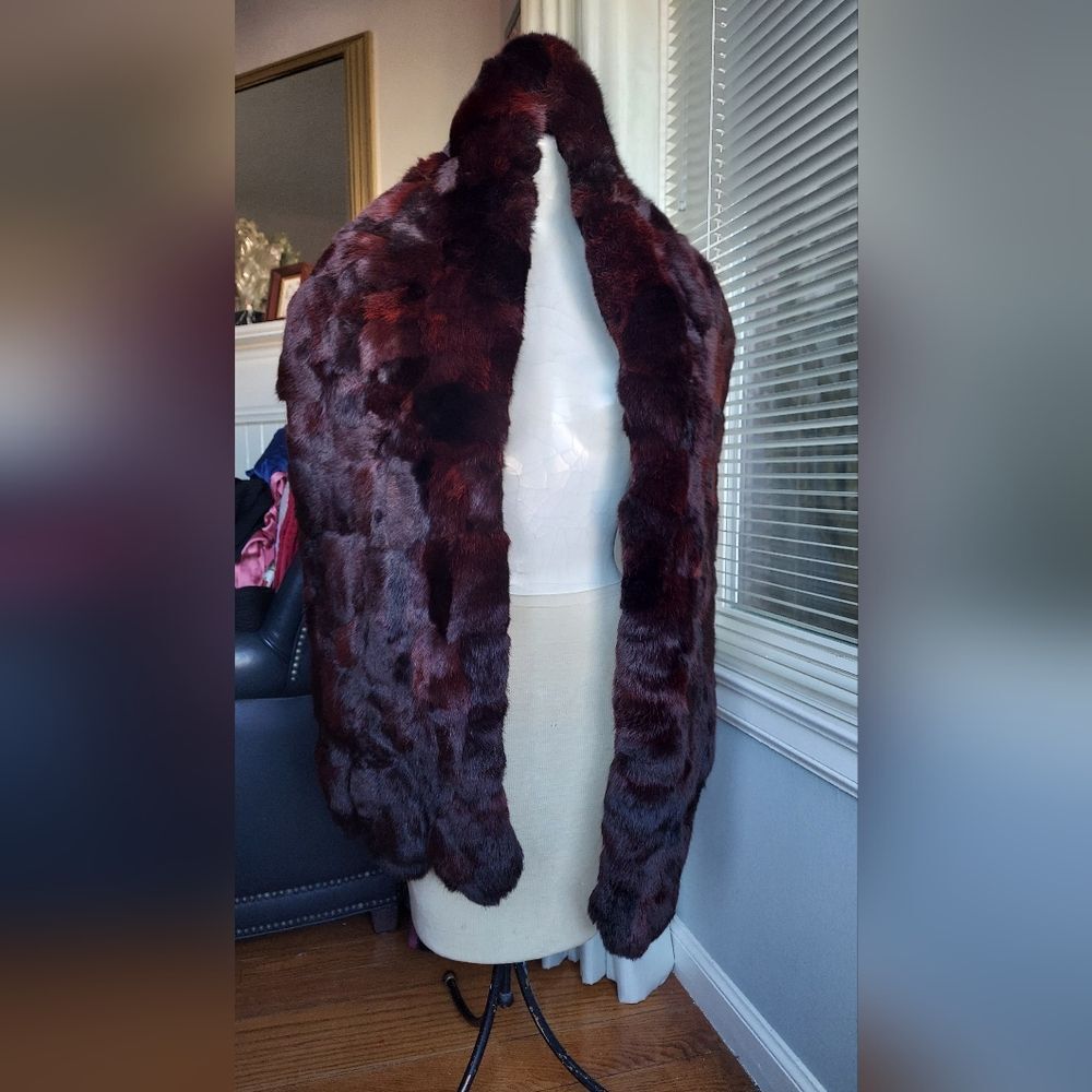 Genuine Mink Fur Custom Made Shawl Wrap